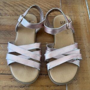 GAP Kids Metallic Pink Strappy Sandals